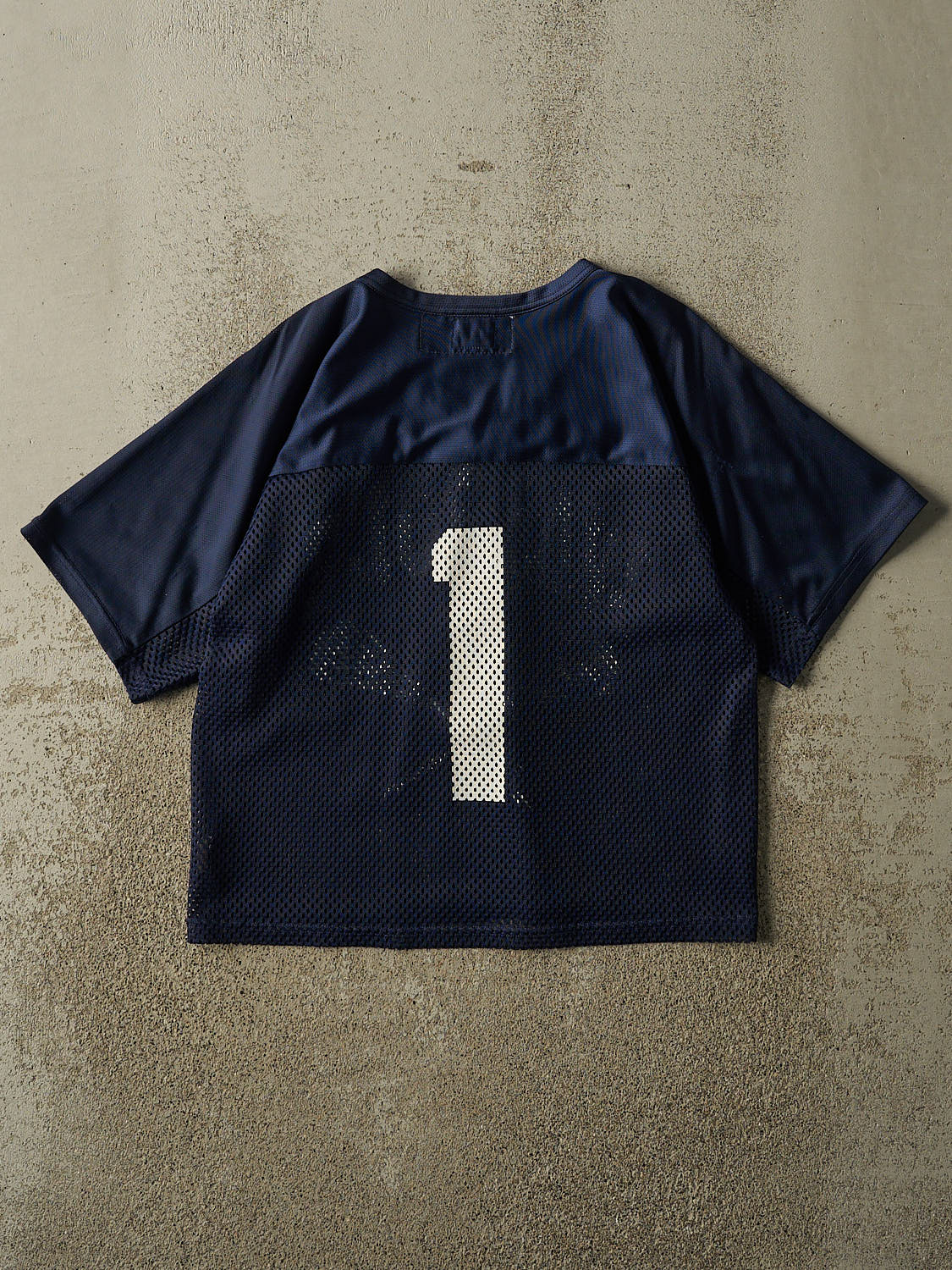 Vintage 90s Navy Blue Walpole Lacrosse Cropped Jersey (S)