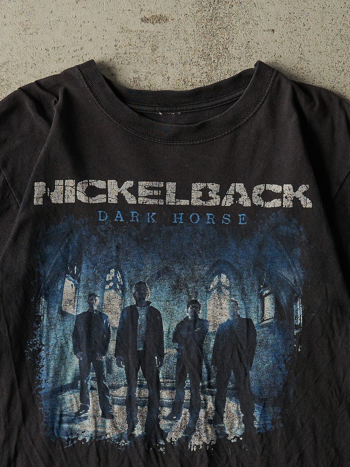 Vintage 09' Faded Black Nickelback Tour Tee (S/M)
