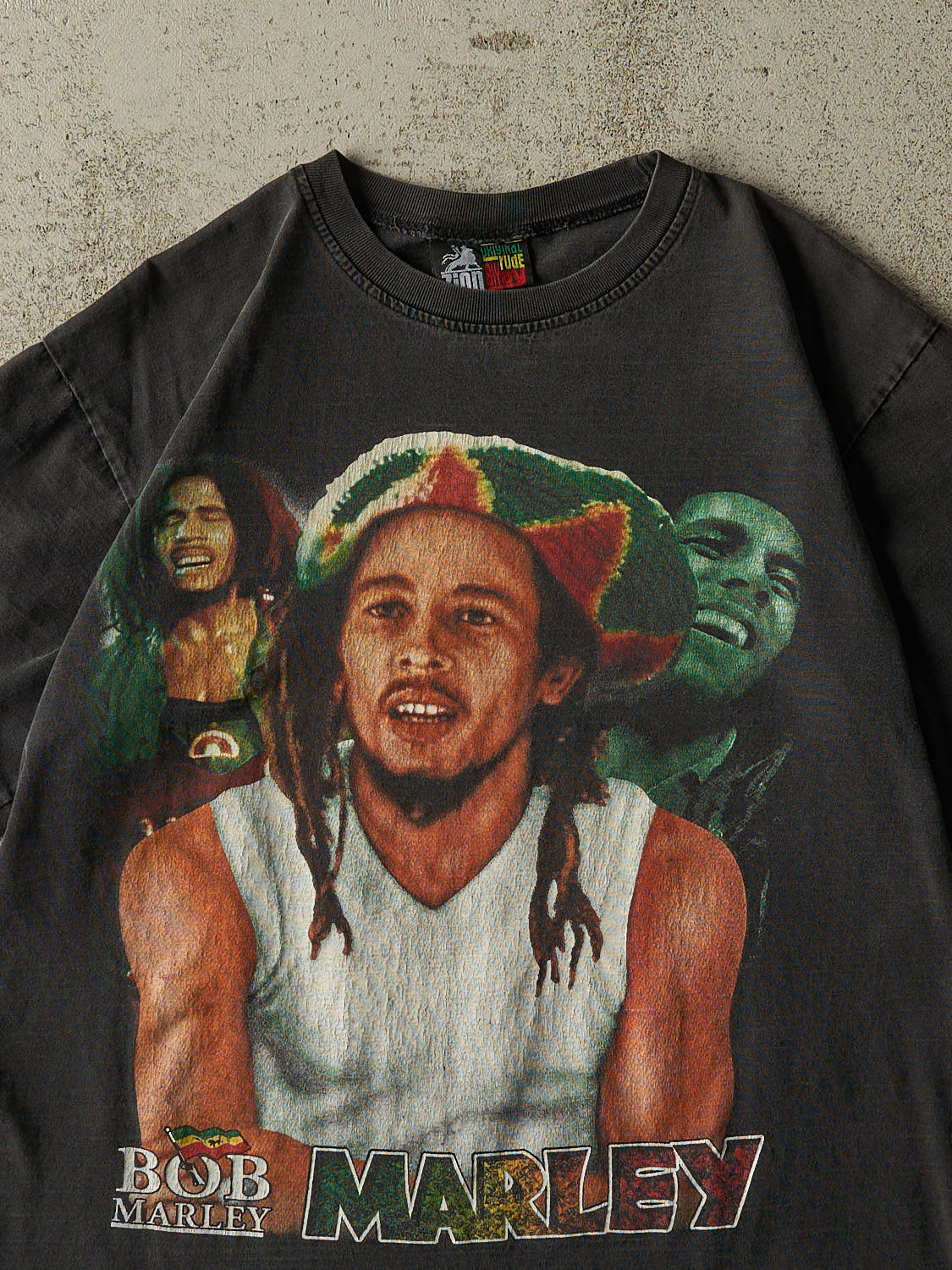 Vintage 90s Faded Black Bob Marley Tee (M/L)
