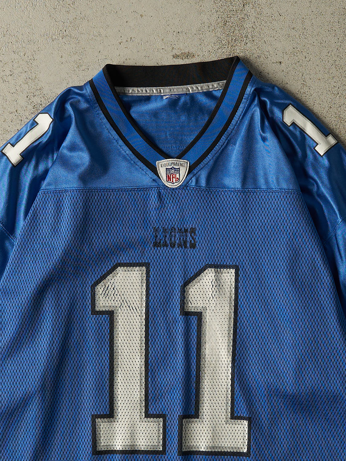 Vintage Y2K Blue Detroit Lions #11 Williams Football Jersey (XL)