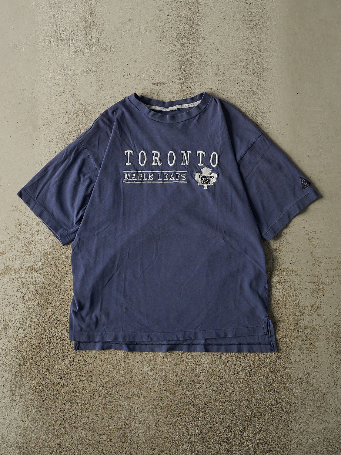 Vintage 90s Blue Toronto Maple Leafs Single Stitch Tee (M)