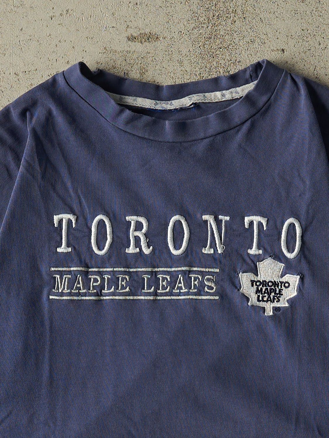 Vintage 90s Blue Toronto Maple Leafs Single Stitch Tee (M)