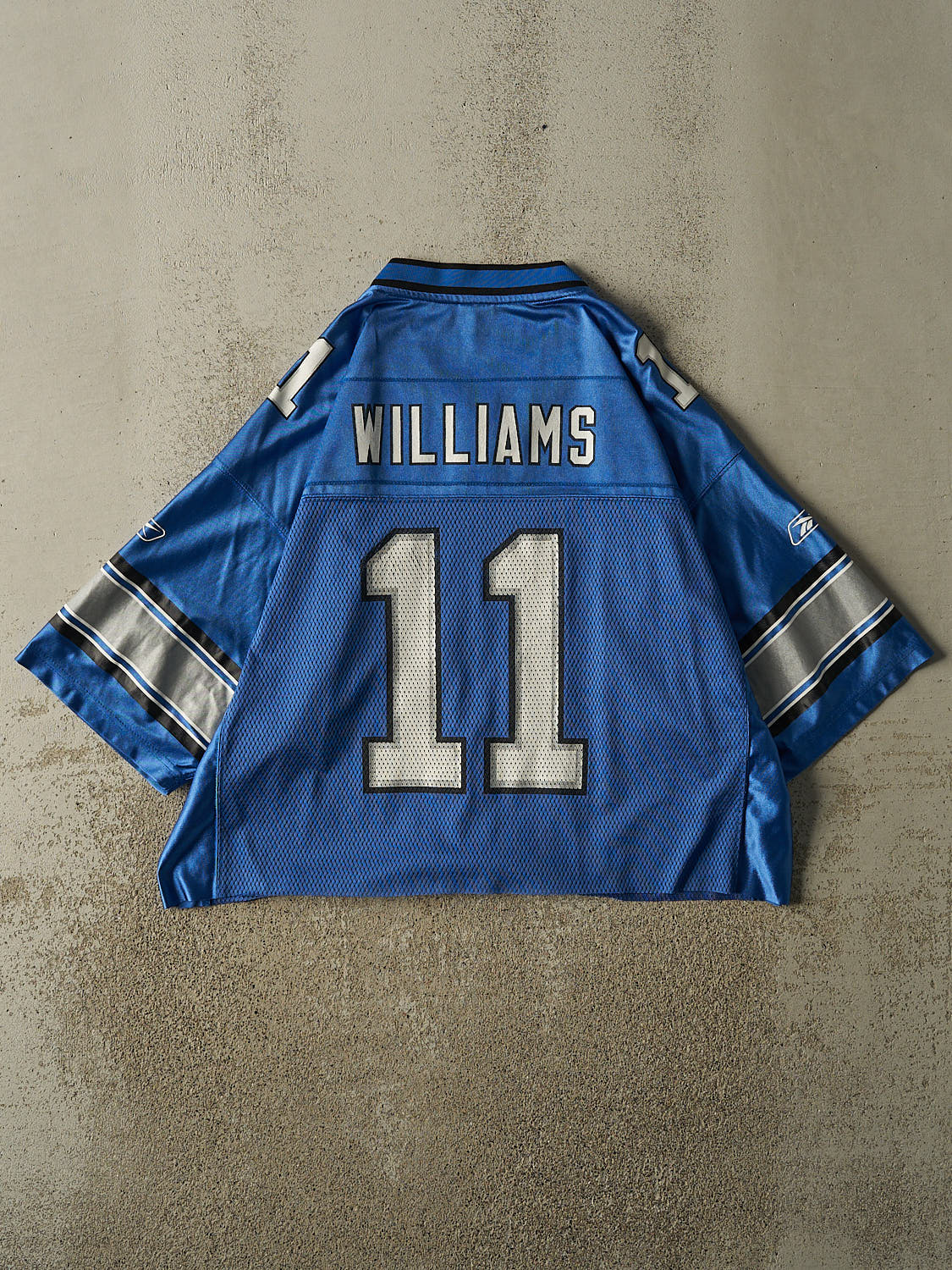 美品 NFL LIONS ユニフォーム jersey ゲーム シャツ XL 11 Vintage Y2K Blue Detroit Lions #11 Williams Football Jersey (XL