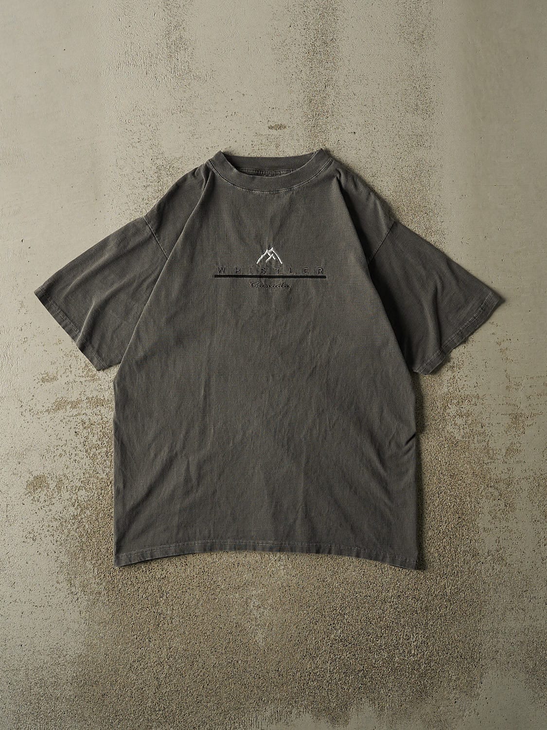 Vintage Y2K Charcoal Grey Whistler Canada Tee (M/L)