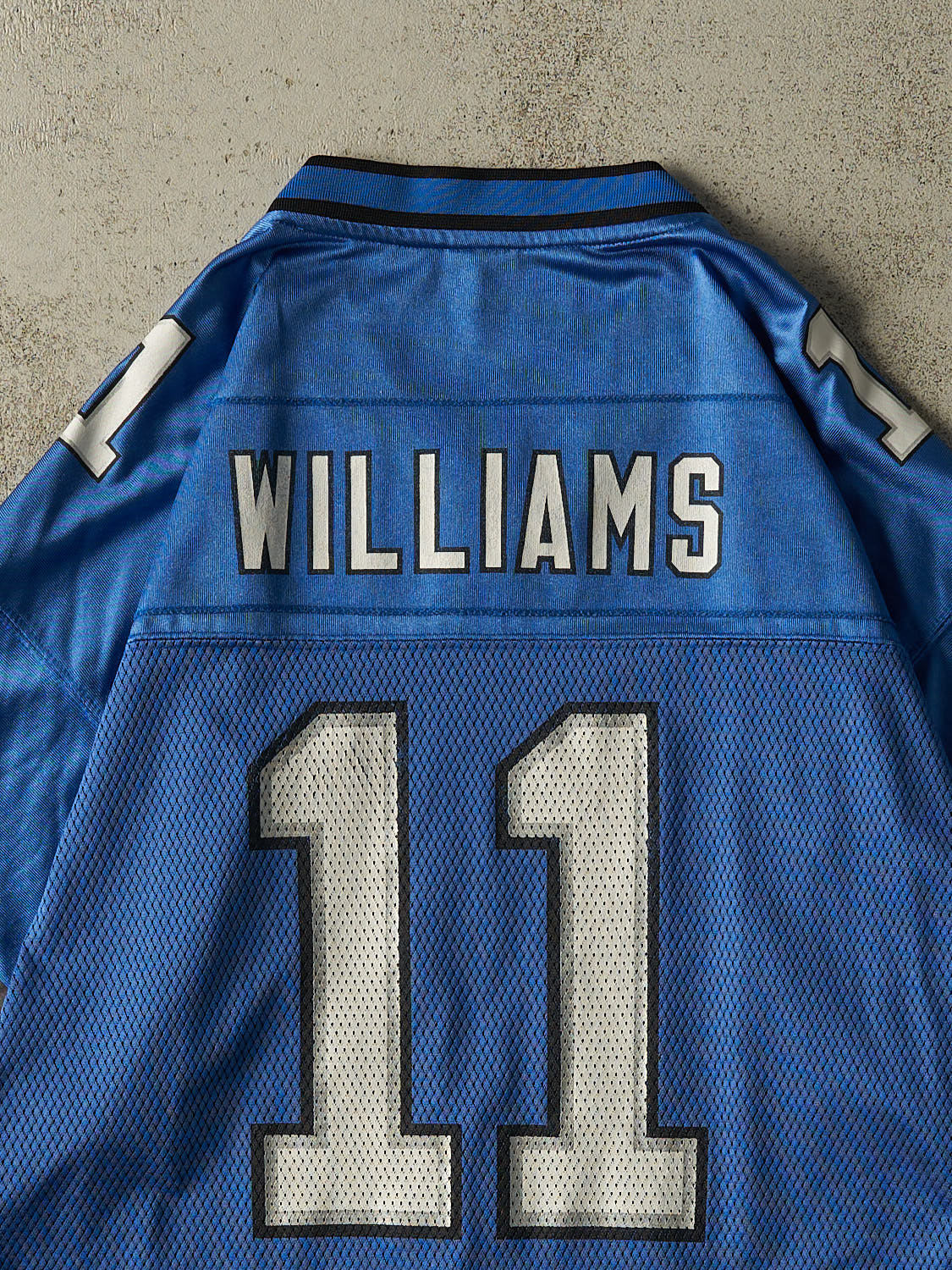 美品 NFL LIONS ユニフォーム jersey ゲーム シャツ XL 11 Vintage Y2K Blue Detroit Lions #11 Williams Football Jersey (XL