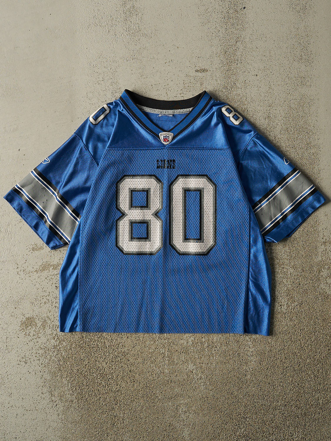 Vintage Y2K Blue Detroit Lions #80 C. Rogers Football Jersey (XS/S)