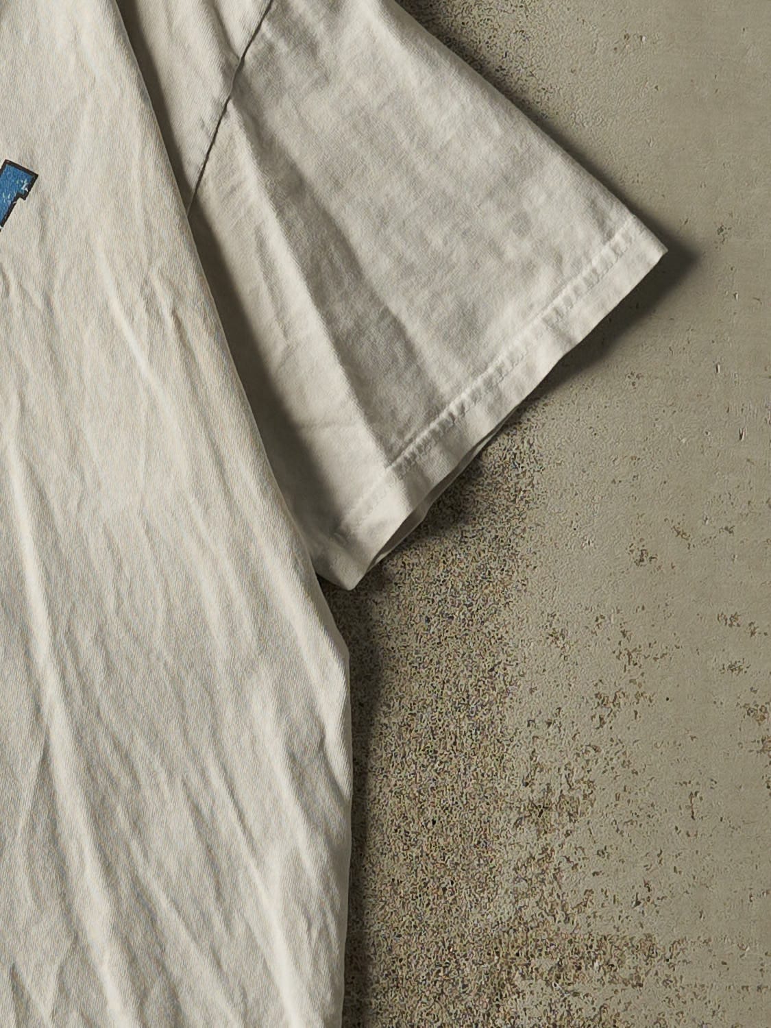 Vintage Y2K Beige Monarch Athletics Tee (M/L)