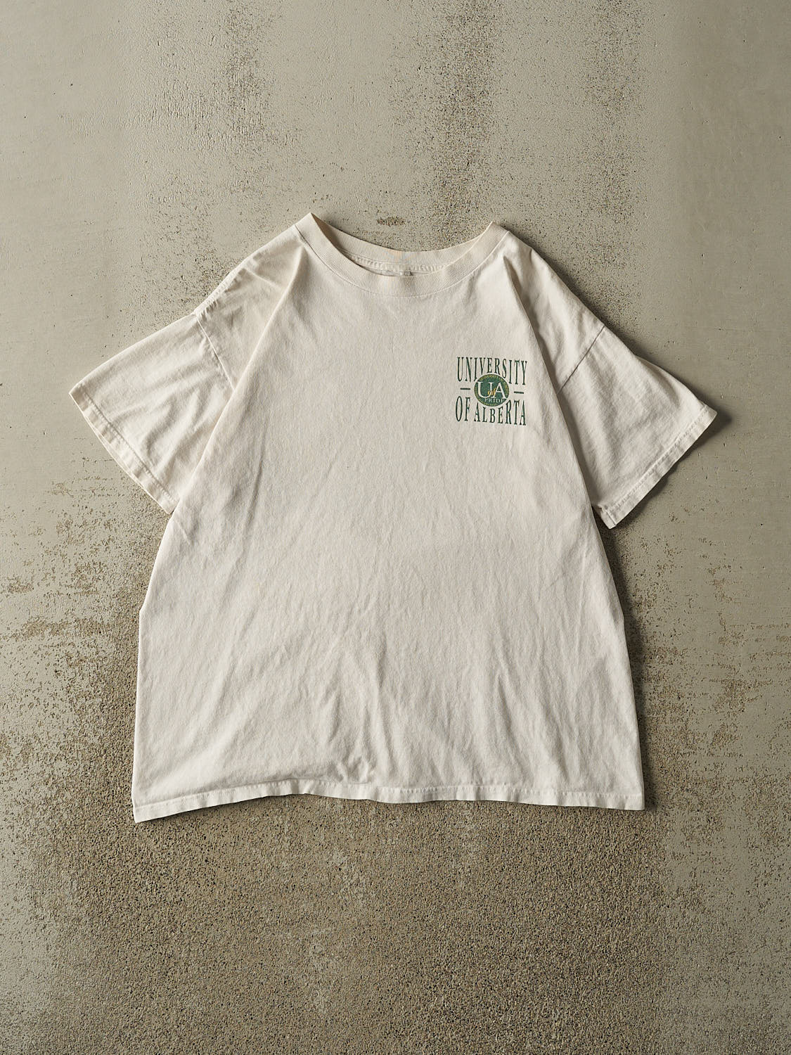 Vintage 90s White University of Alberta Tee (M)