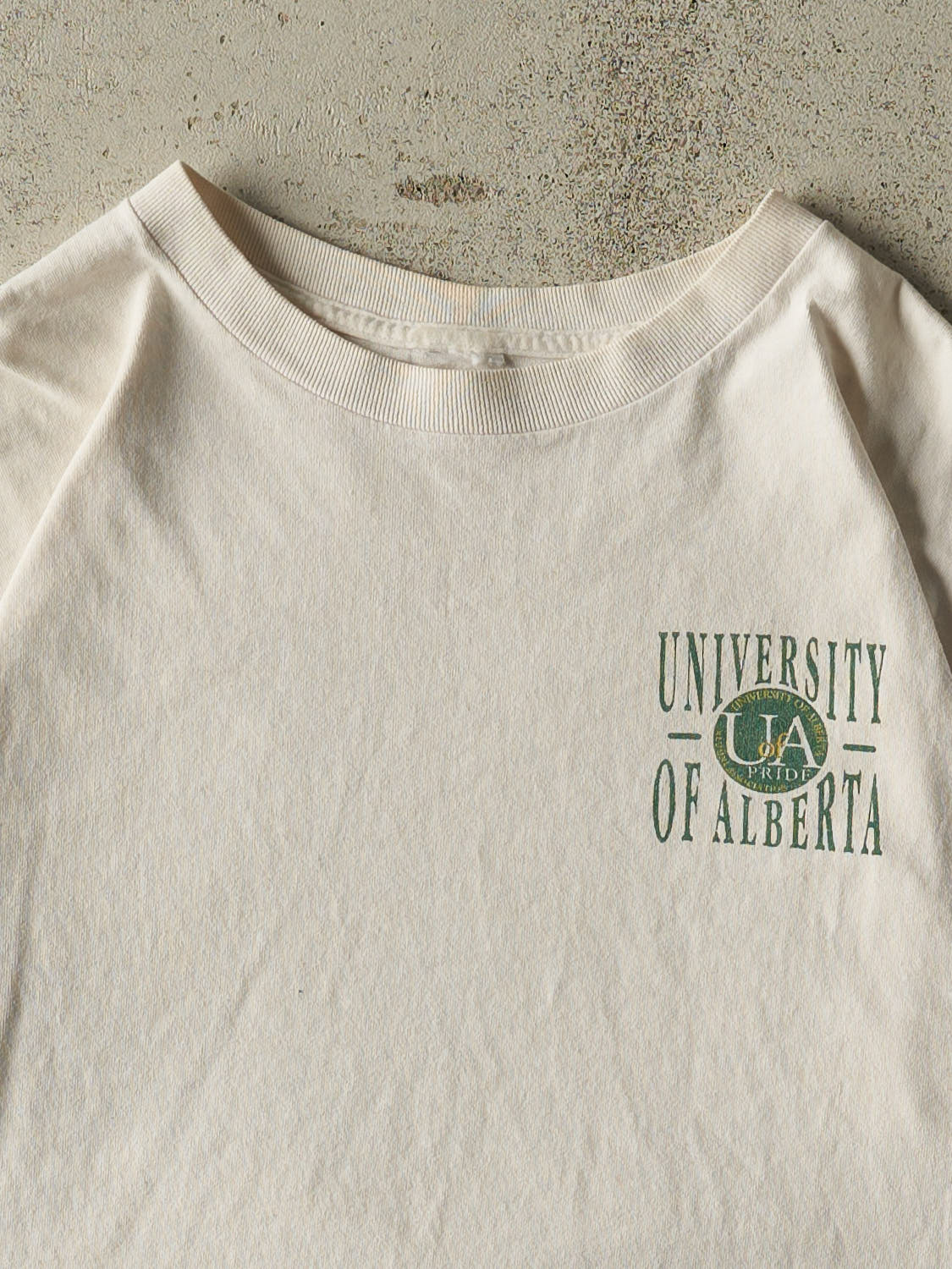 Vintage 90s White University of Alberta Tee (M)