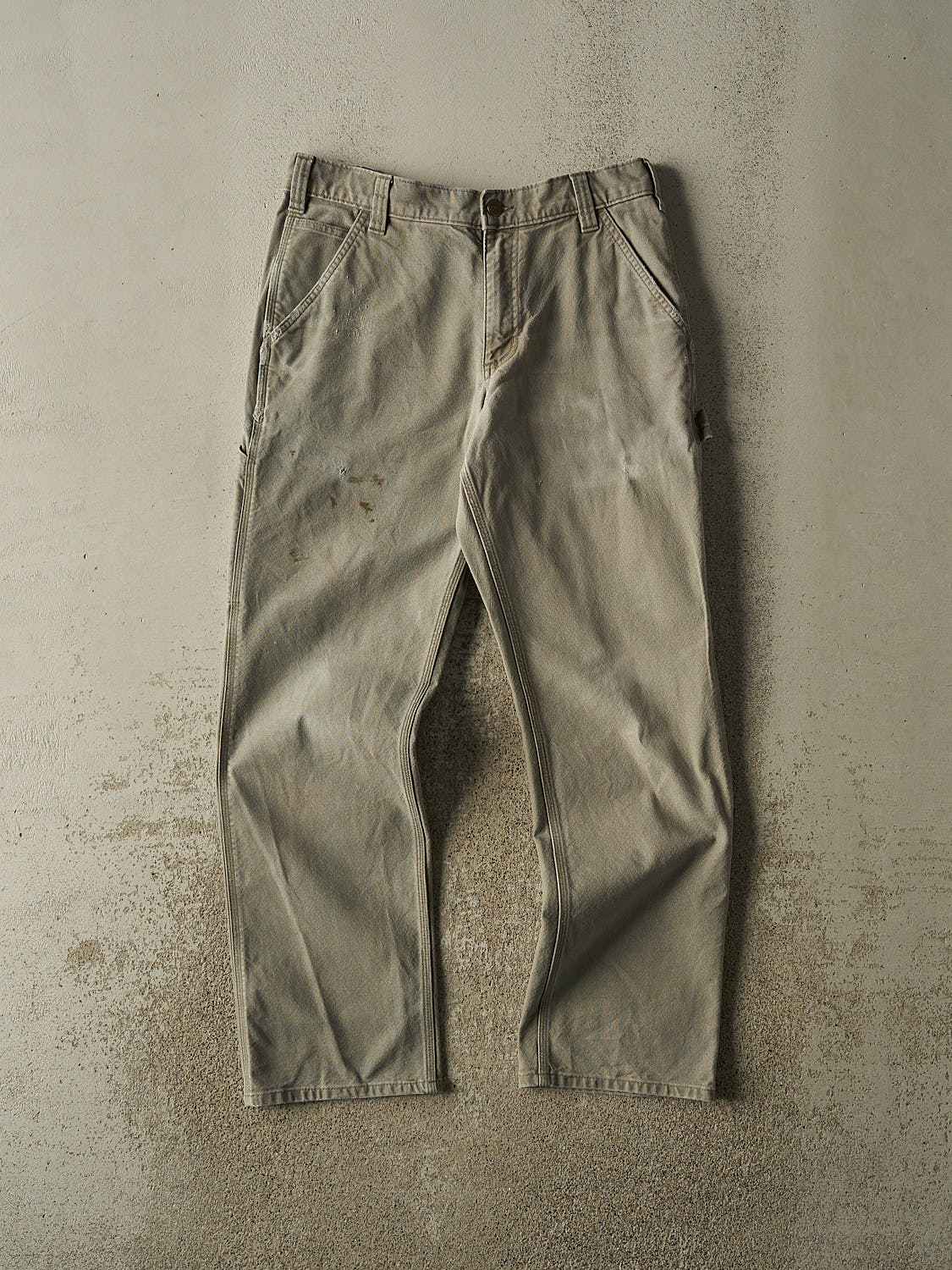 Vintage Y2K Grey Carhartt Slim Fit Carpenter Pants (32x31)
