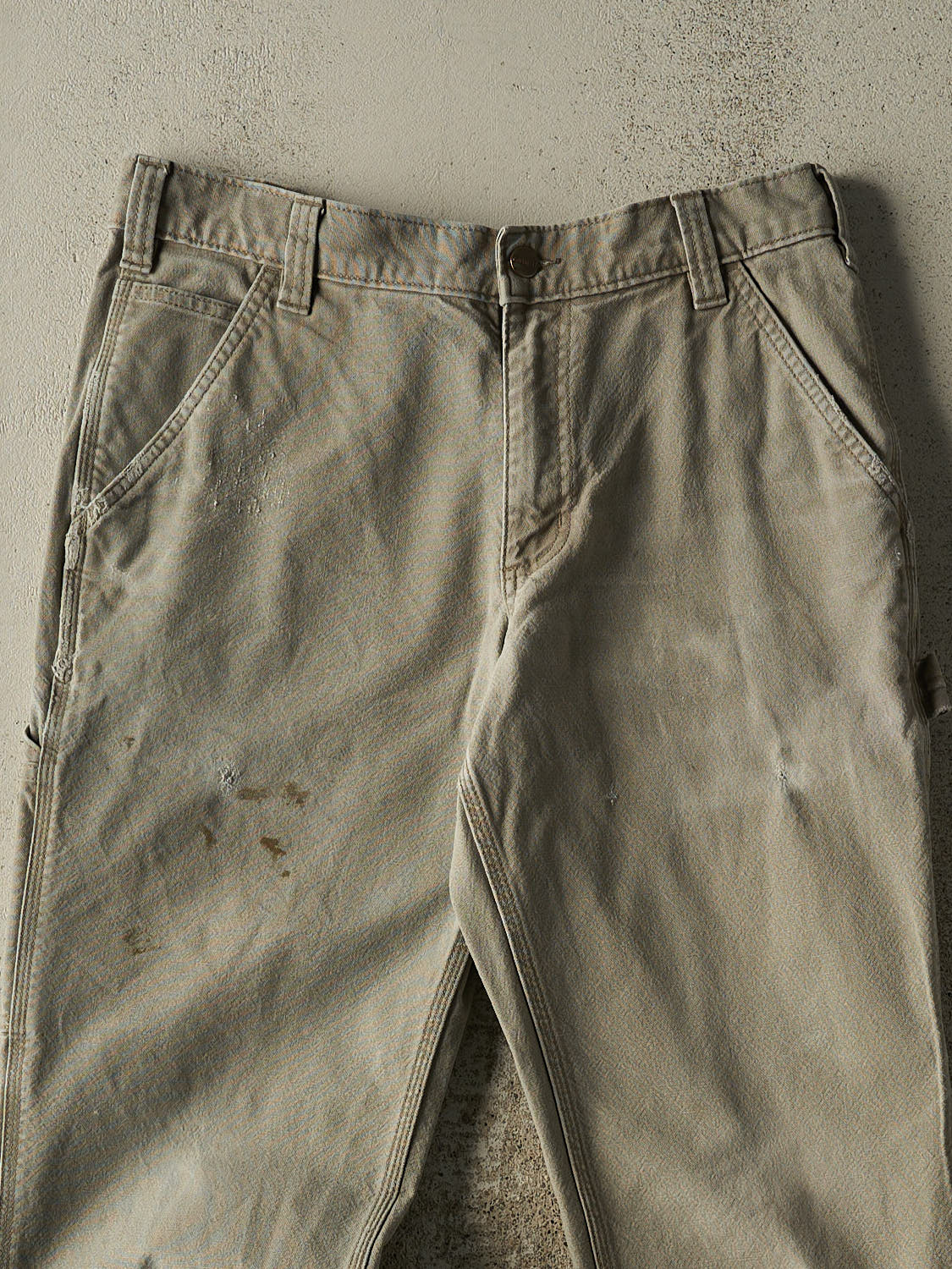 Vintage Y2K Grey Carhartt Slim Fit Carpenter Pants (32x31)