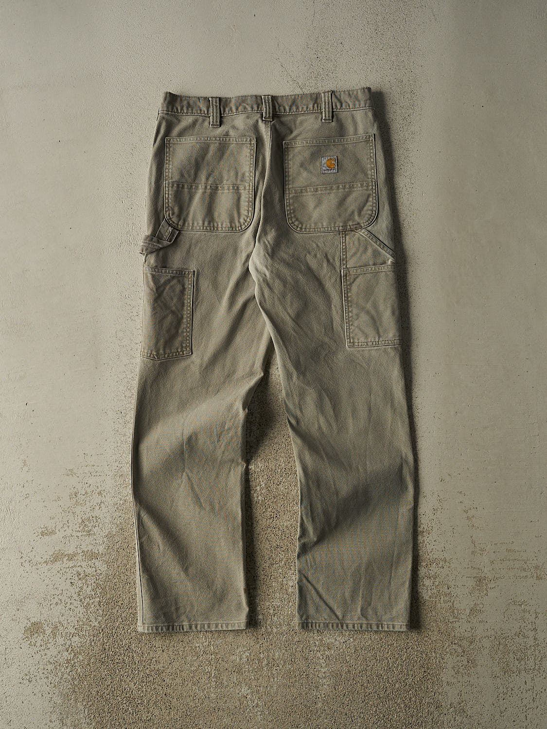 Vintage Y2K Grey Carhartt Slim Fit Carpenter Pants (32x31)