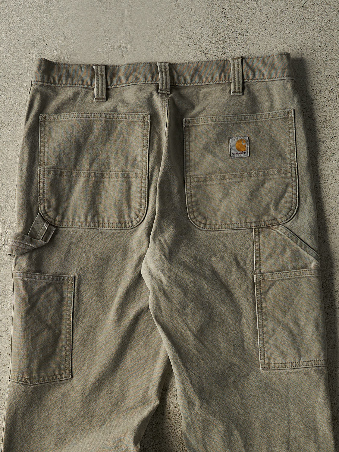 Vintage Y2K Grey Carhartt Slim Fit Carpenter Pants (32x31)