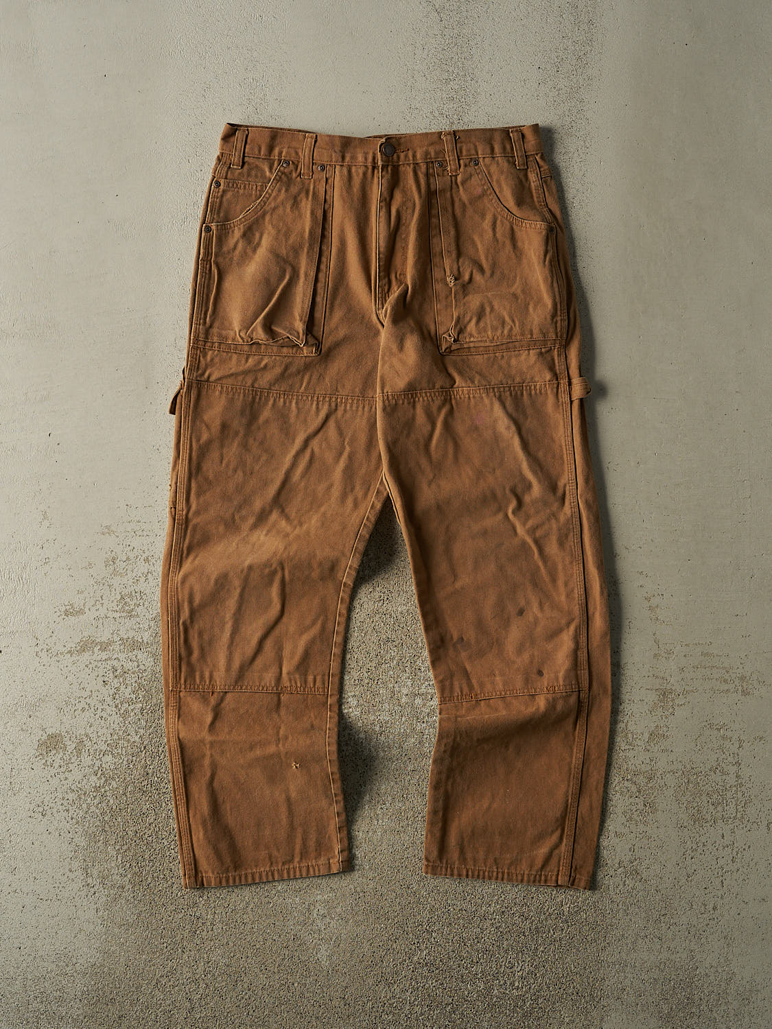 Vintage Y2K Camel Dickies Carpenter Double Knee L Pocket Pants (35x31)