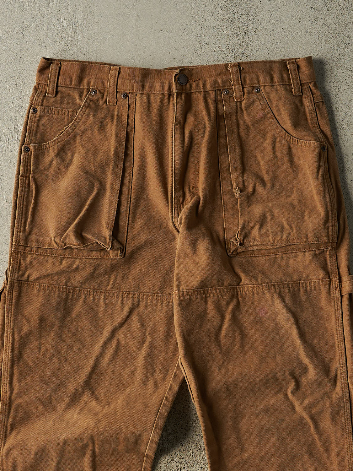 Vintage Y2K Camel Dickies Carpenter Double Knee L Pocket Pants (35x31)