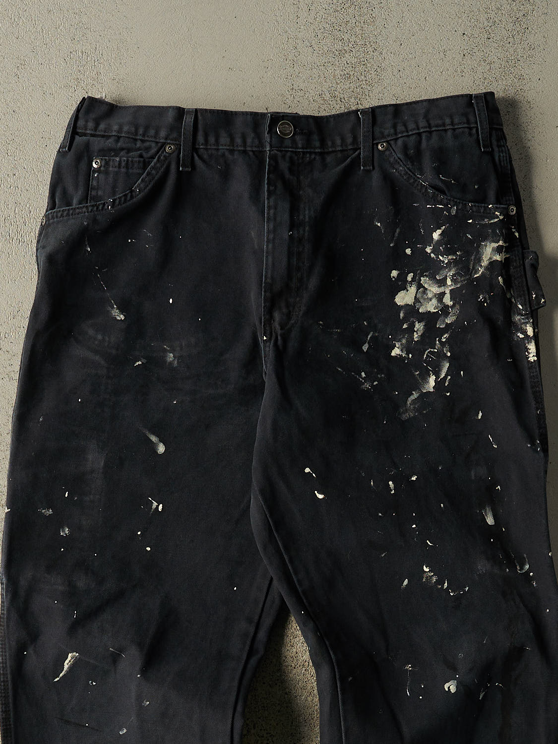 Vintage 90s Faded Black Dickies Carpenter Pants (35x31)