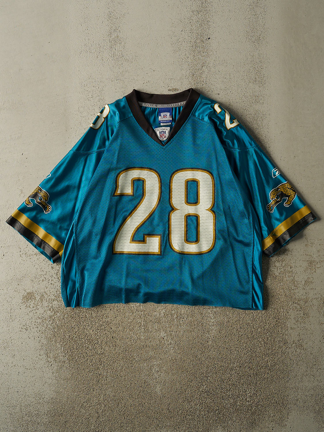 Vintage Y2K Teal Jacksonville Jaguars #28 Taylor Football Jersey (L/XL)