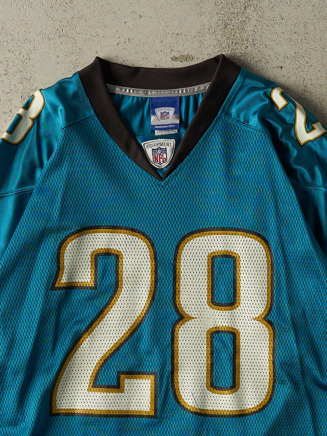 Vintage Y2K Teal Jacksonville Jaguars #28 Taylor Football Jersey (L/XL)
