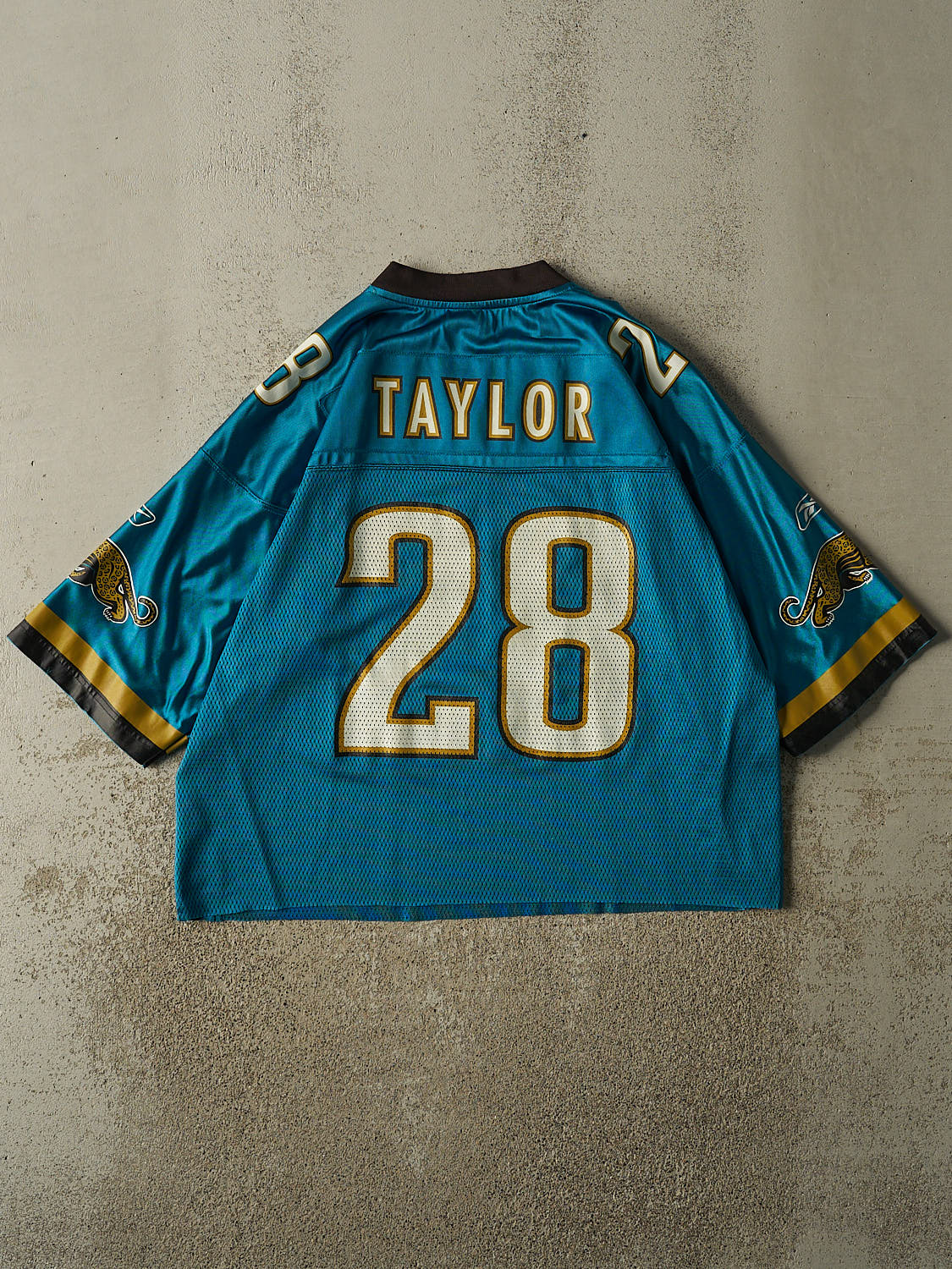Vintage Y2K Teal Jacksonville Jaguars #28 Taylor Football Jersey (L/XL)