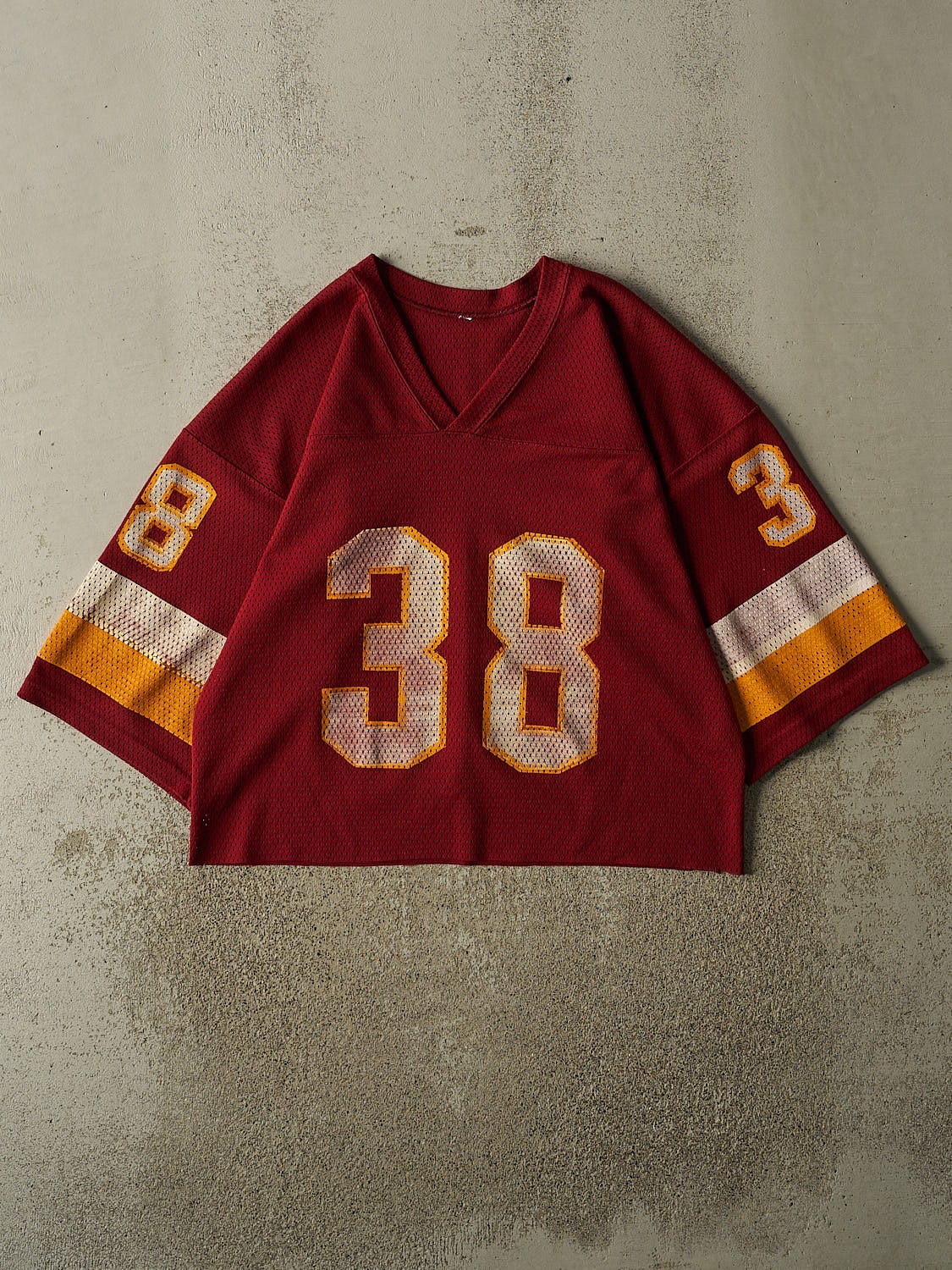 Vintage 80s Burgundy #38 Football Jersey (M)