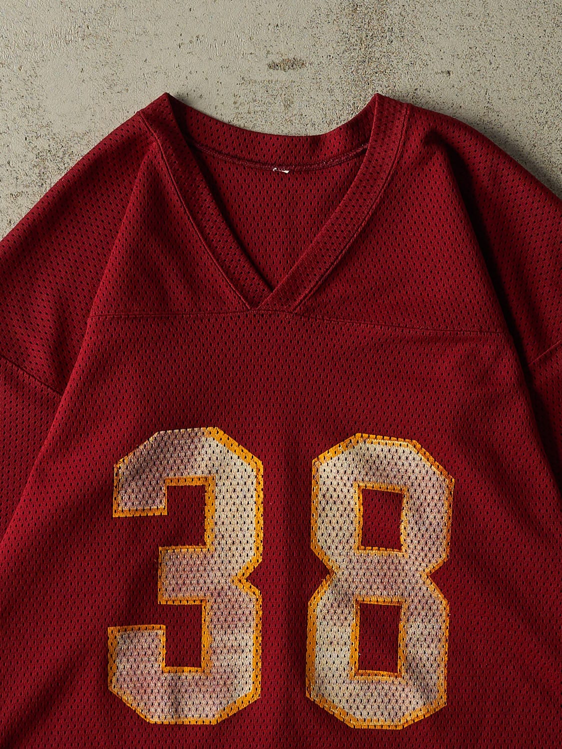 Vintage 80s Burgundy #38 Football Jersey (M)