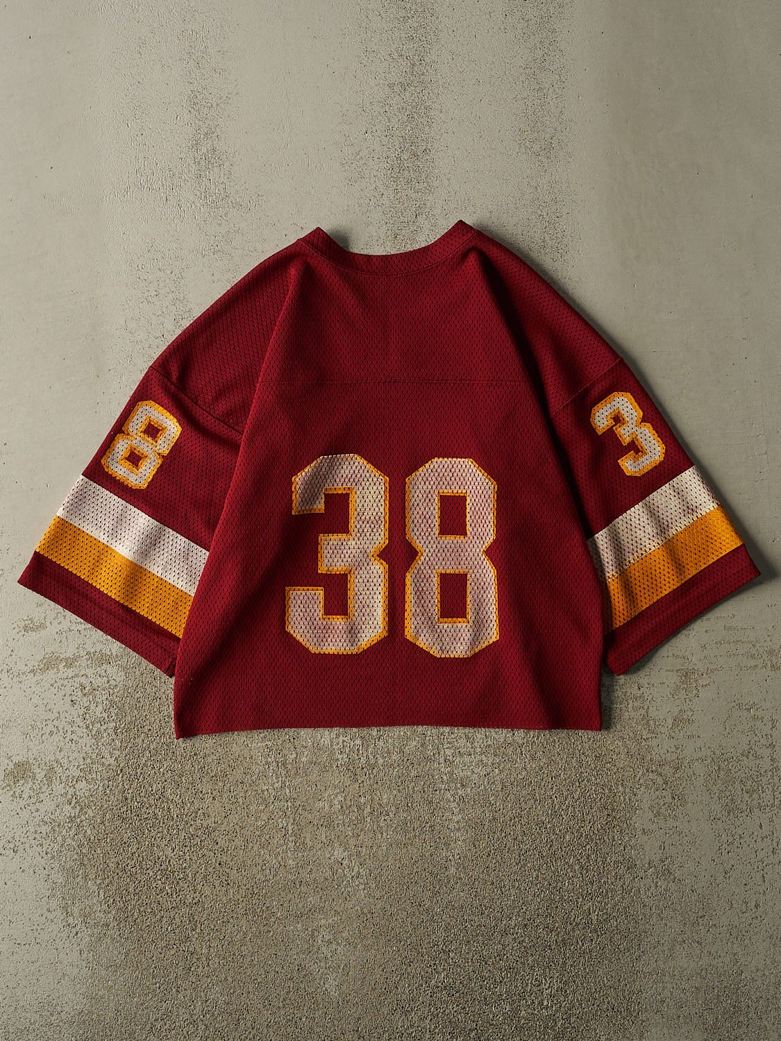 Vintage 80s Burgundy #38 Football Jersey (M)