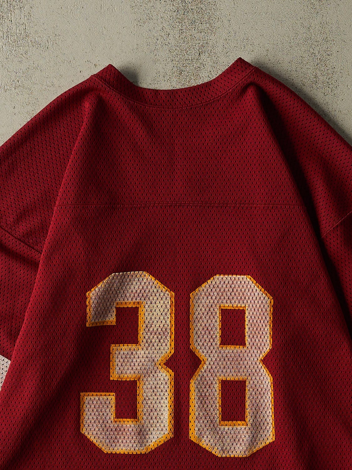 Vintage 80s Burgundy #38 Football Jersey (M)