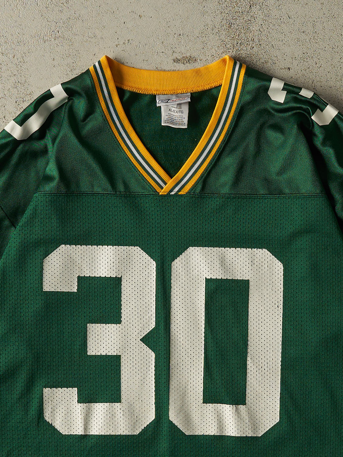 Vintage Y2K Green Green Bay Packers #30 Green Football Jersey (M/L)