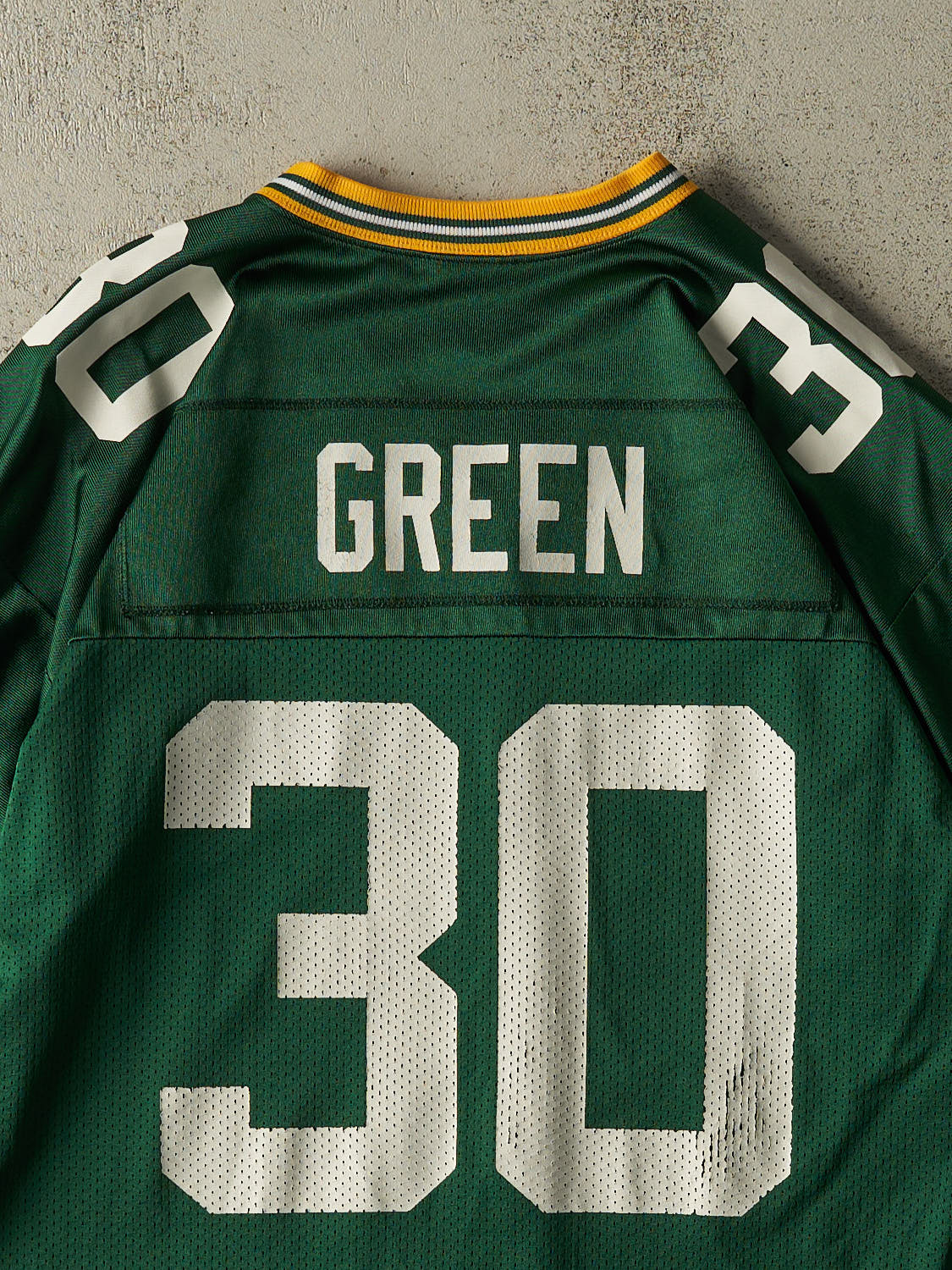 Vintage Y2K Green Green Bay Packers #30 Green Football Jersey (M/L)
