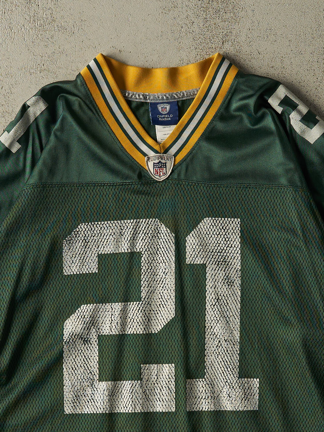 Vintage Y2K Green Green Bay Packers #21 Woodson Football Jersey (XL/XXL)