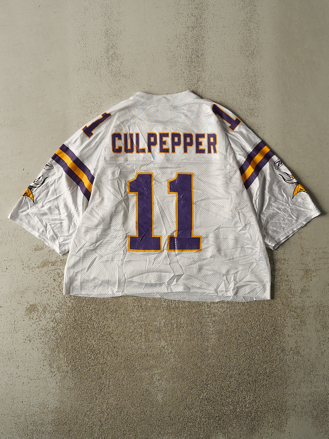 Vintage Y2K White Minnesota Vikings #11 Culpepper Football Jersey (L)