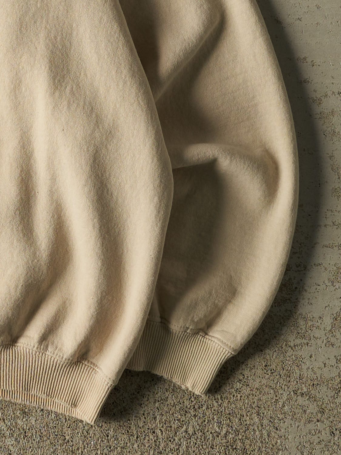 Vintage 90s Beige Blank Crewneck (L/XL)