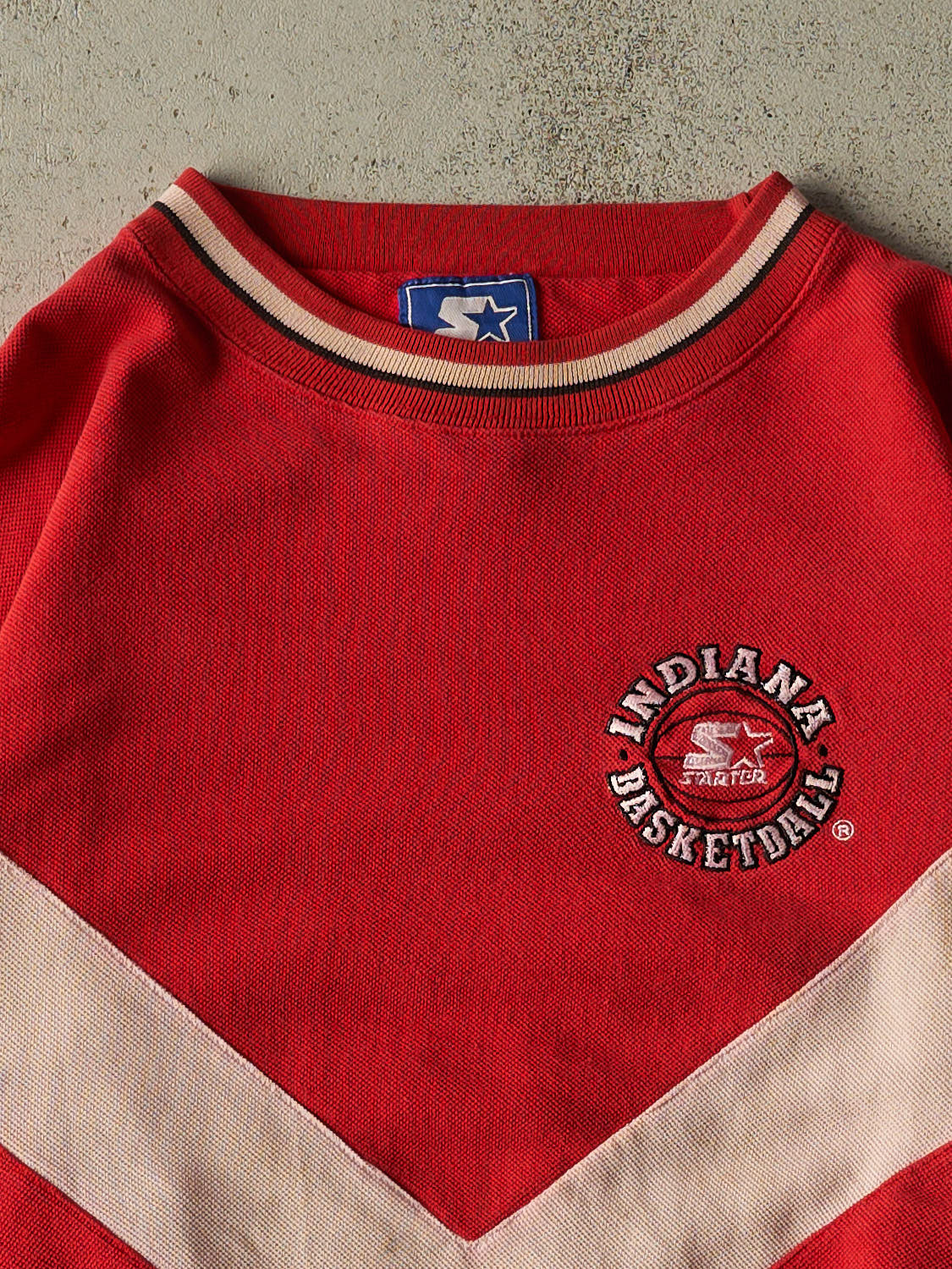 Vintage 90s Red Indiana University Basketball Crewneck (XL)