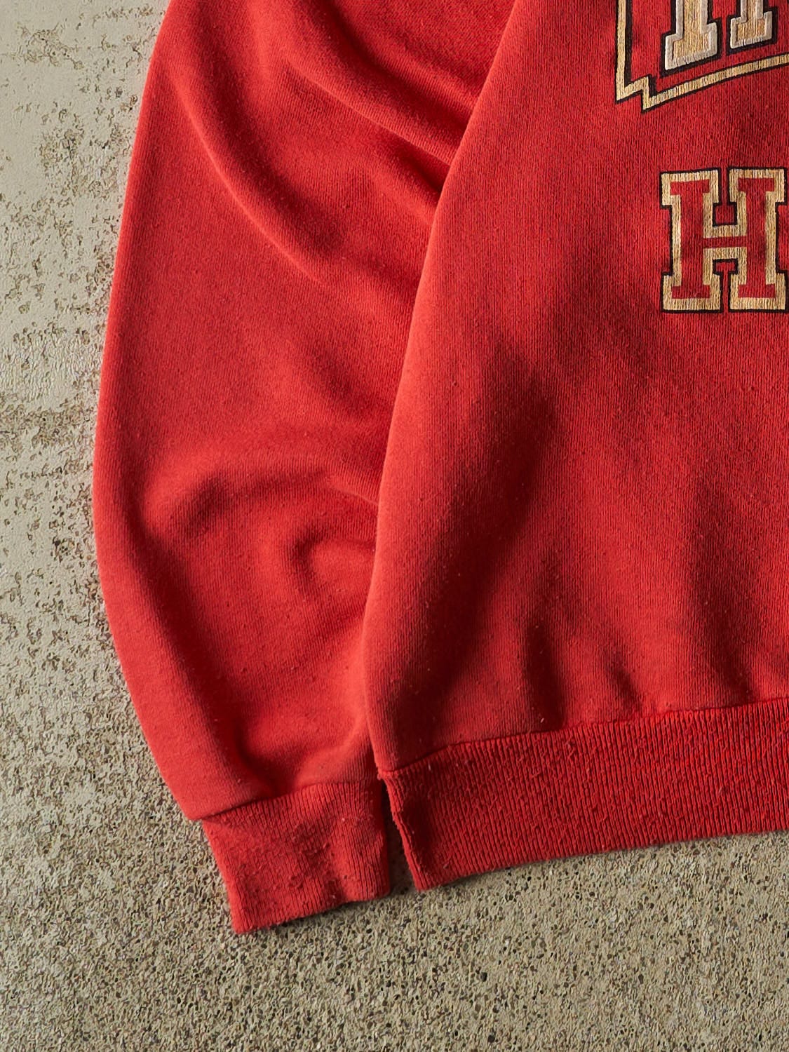 Vintage 94' Faded Red Indiana University Basketball Crewneck (L/XL)