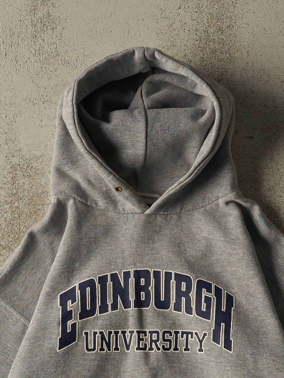 Vintage 90s Grey Edinburgh University Hoodie (S/M)