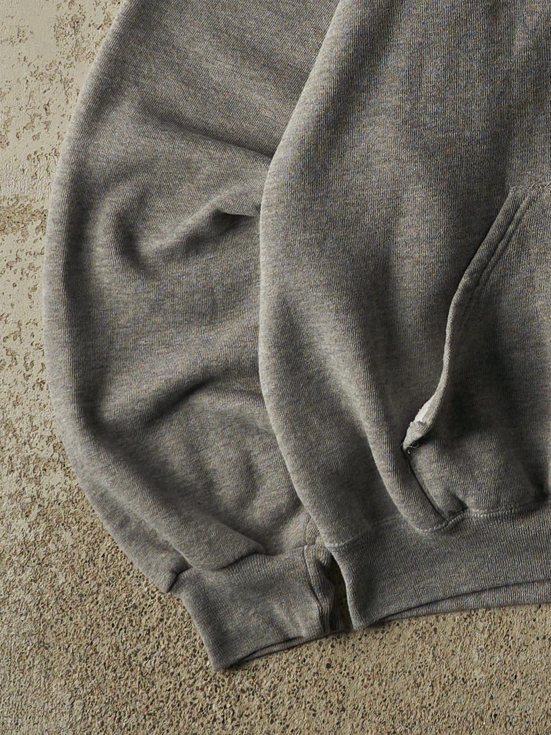 Vintage Y2K Grey Russell Athletic The Garage Embroidered Hoodie (L/XL)