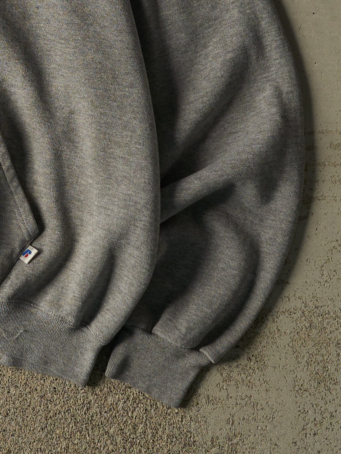 Vintage Y2K Grey Russell Athletic The Garage Embroidered Hoodie (L/XL)