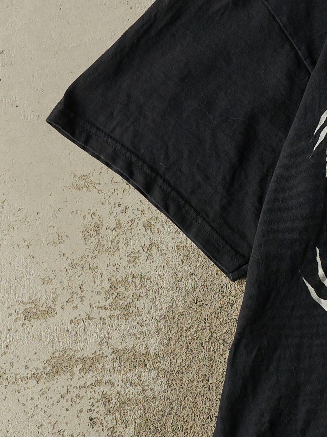 Vintage 90s Black Looney Tunes Tasmanian Devil Biker Tee (XL)