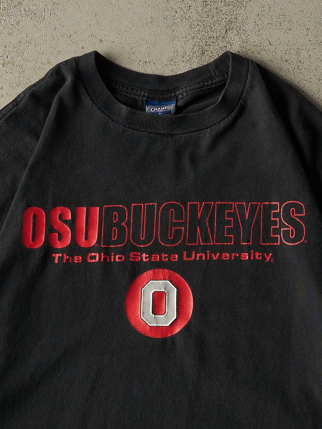 Vintage Y2K Black Ohio State University Buckeyes Tee (XL)