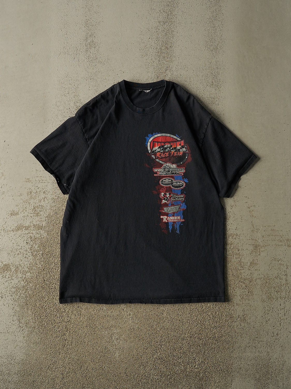 Vintage Y2K Black Michel Racing Team Tee (L/XL)