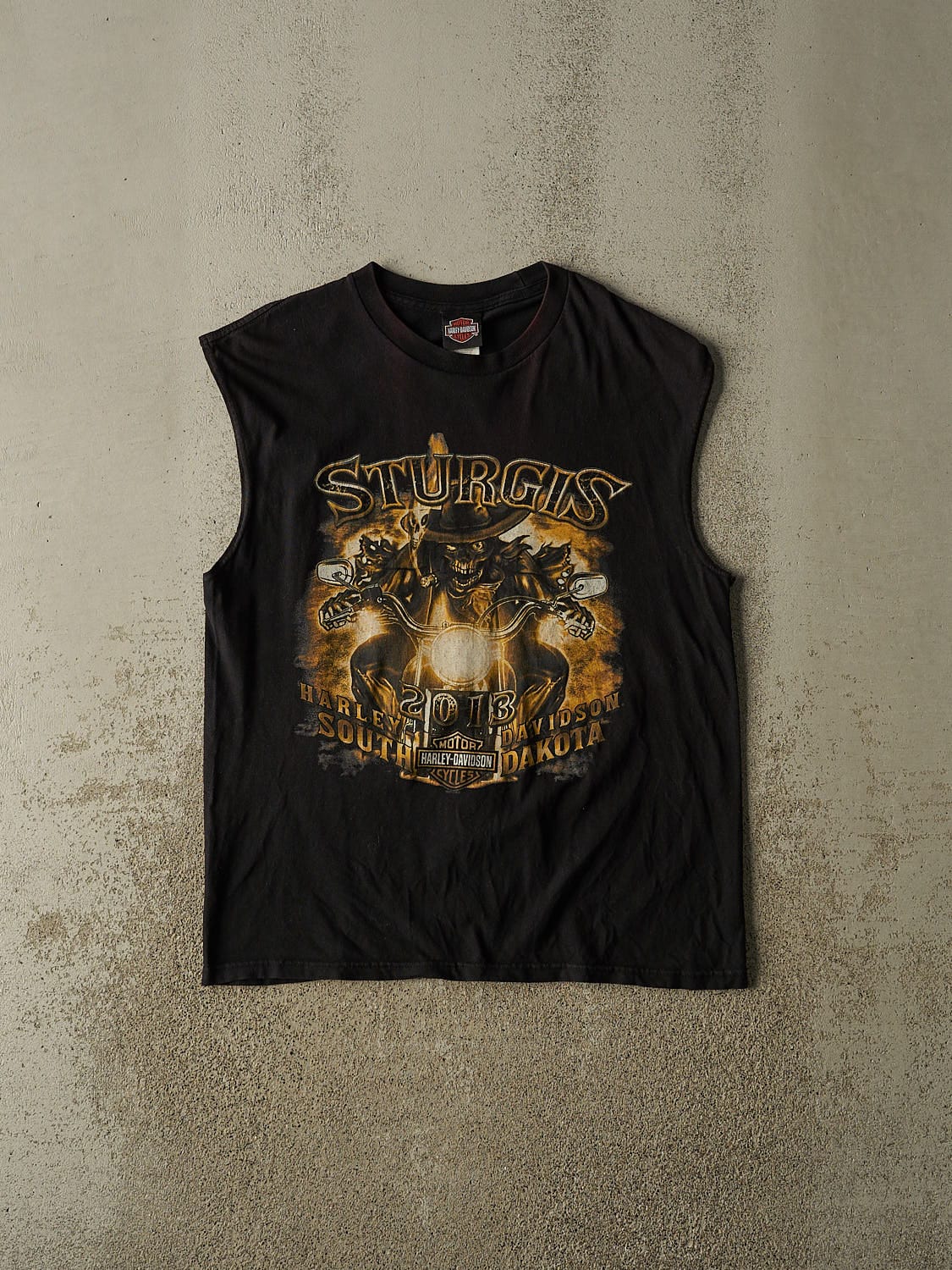 Vintage 13' Black Harley Davidson Sturgis Black Hills Tank (L)