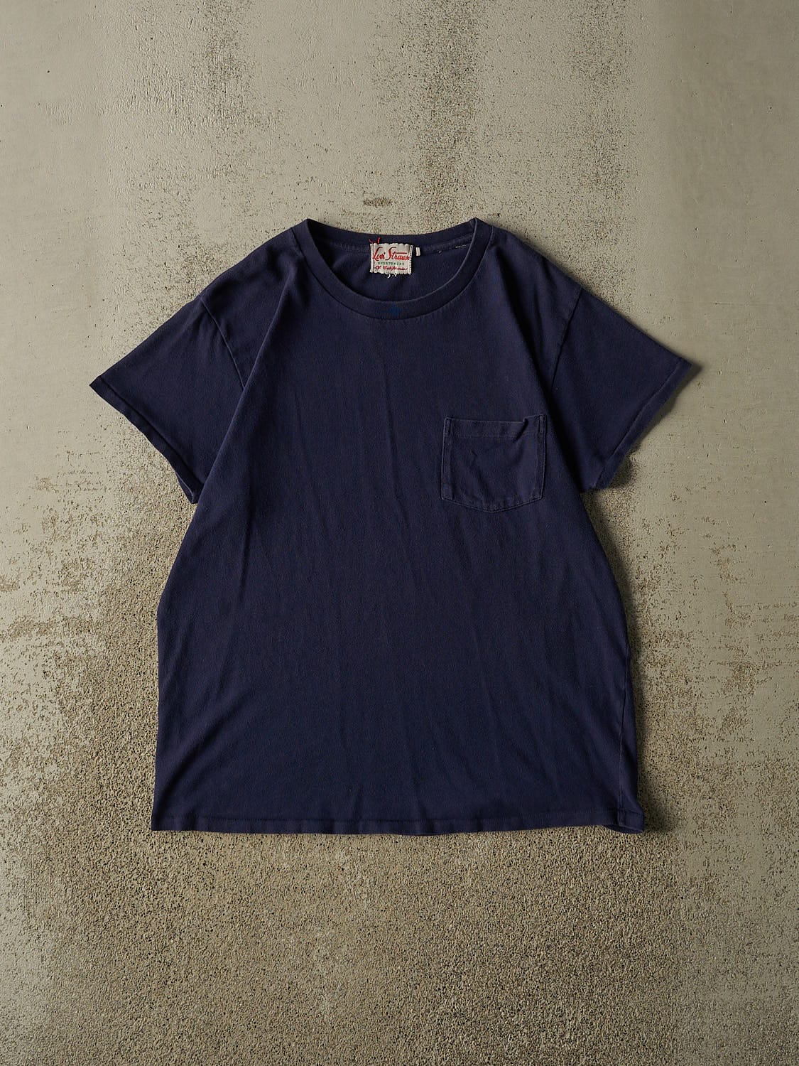 Vintage 80s Navy Blue Levi's Single Stitch Pocket Tee (M/L)