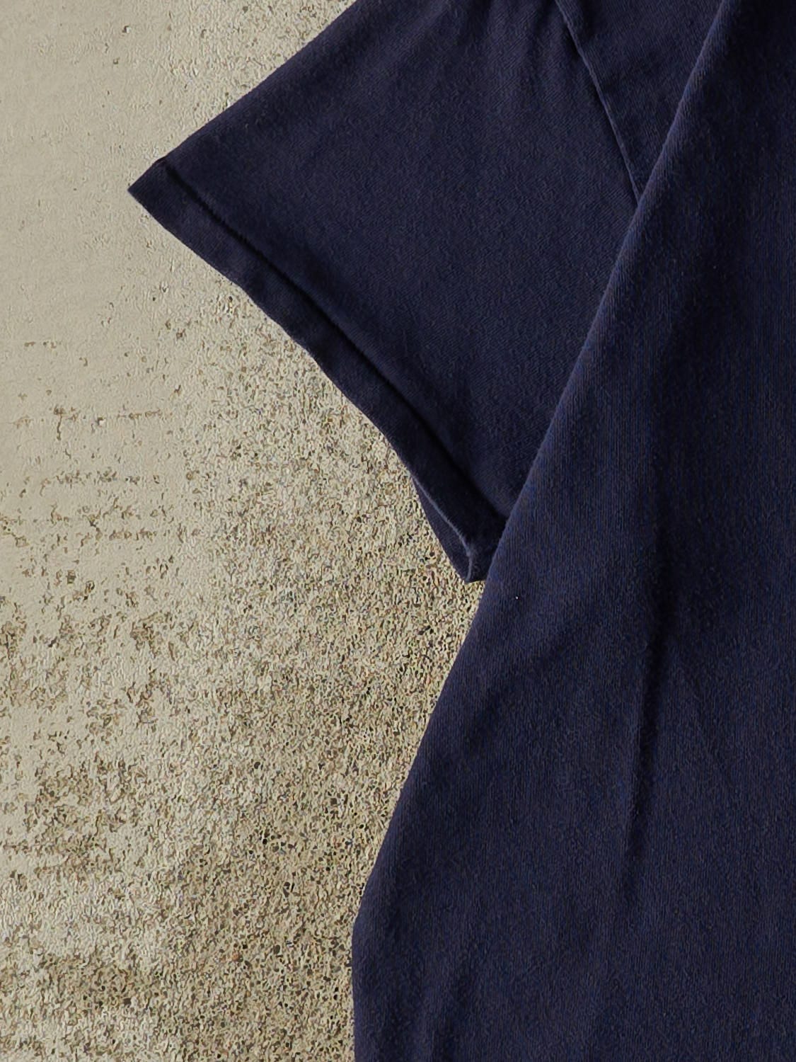 Vintage 80s Navy Blue Levi's Single Stitch Pocket Tee (M/L)