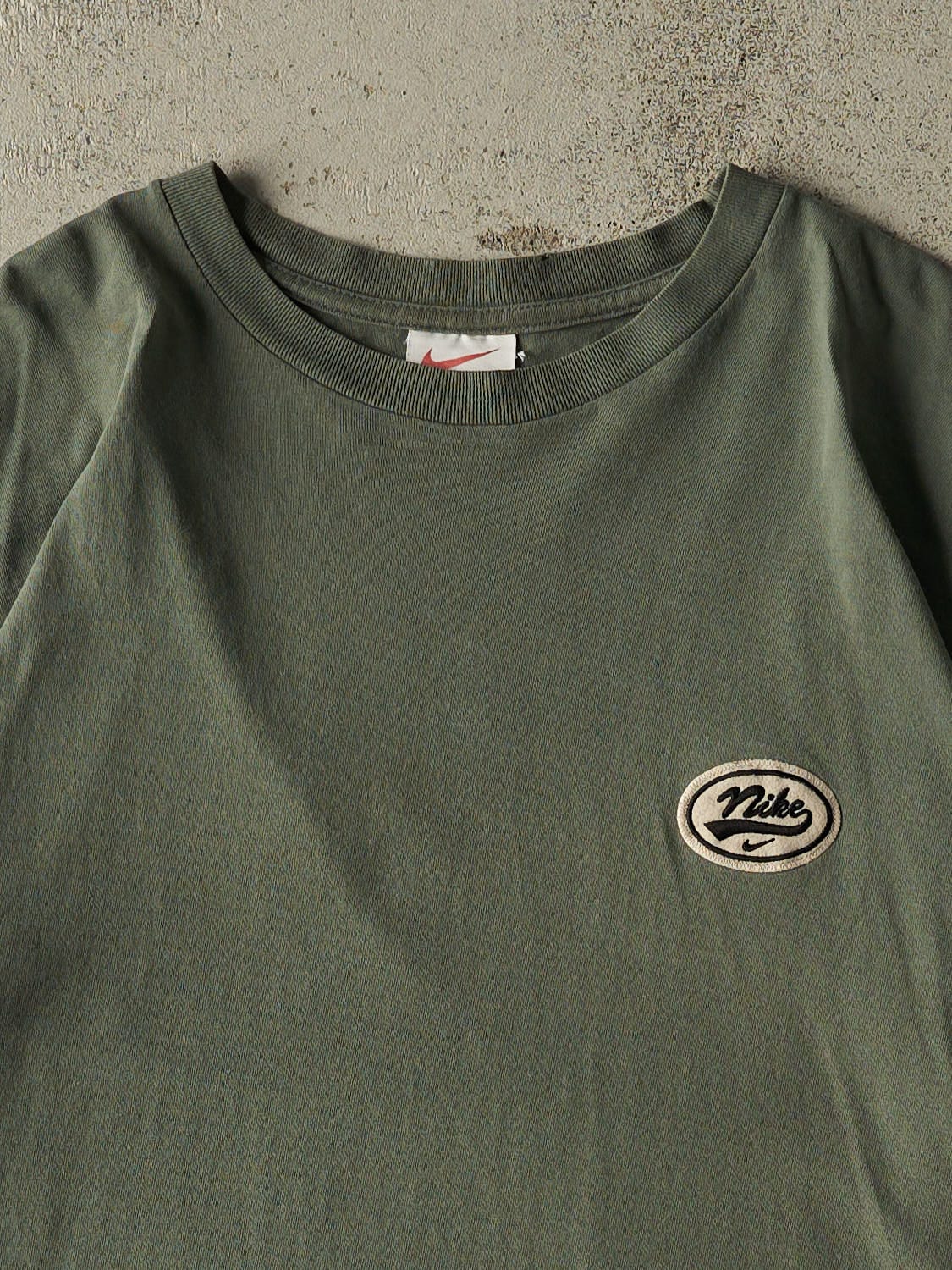 Vintage 90s Green Nike Logo Tee (XL/XXL)