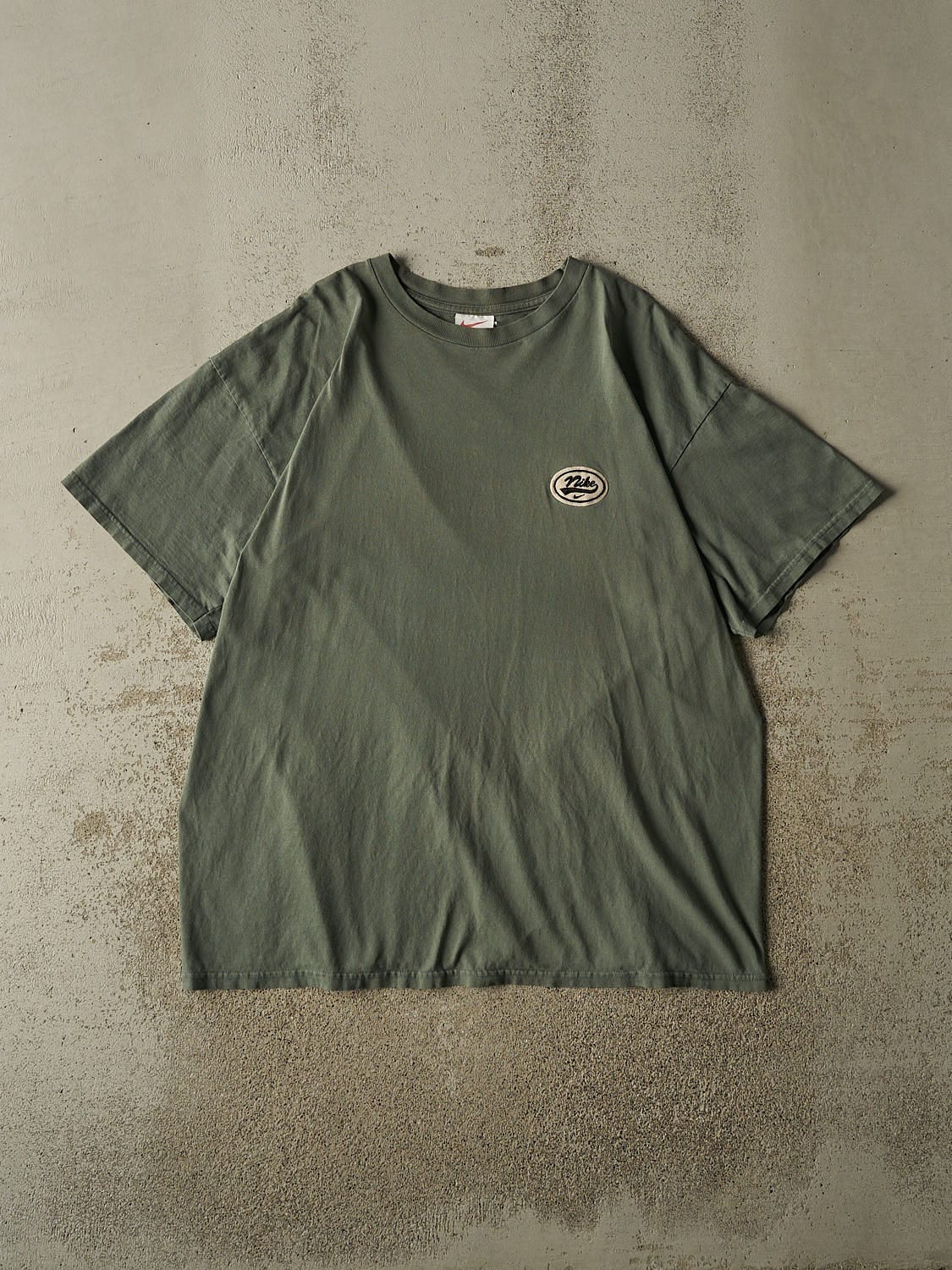 Vintage 90s Green Nike Logo Tee (XL/XXL)