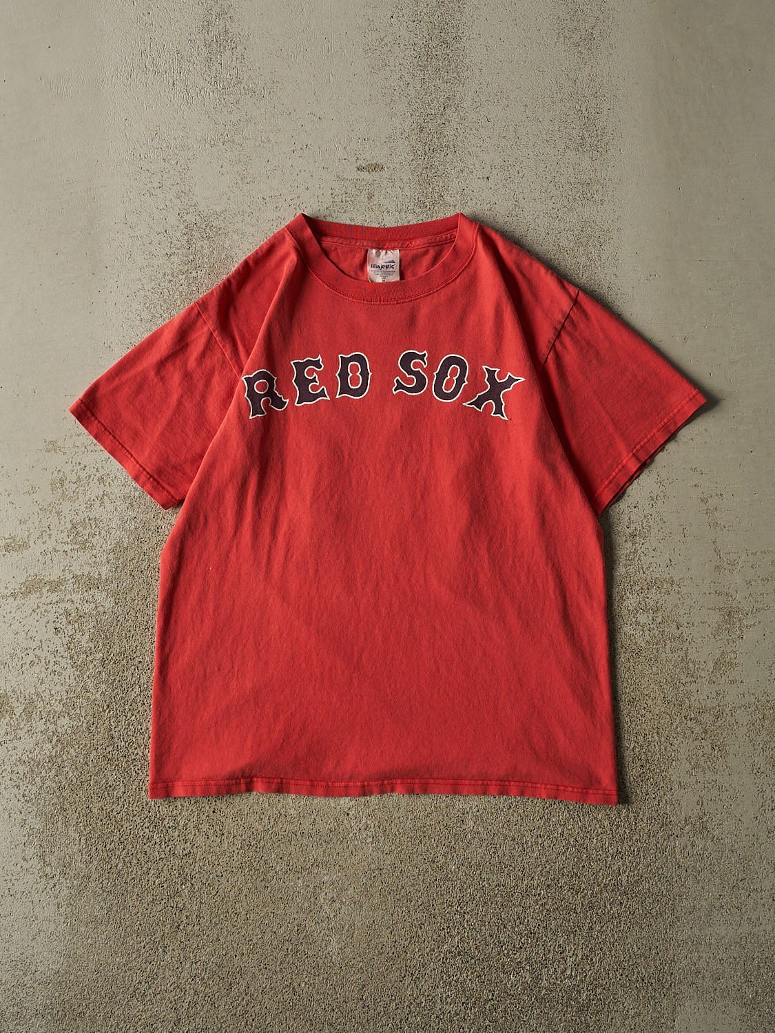 Vintage Y2K Faded Red Boston Red Sox #18 Damon Player Tee (M/L)