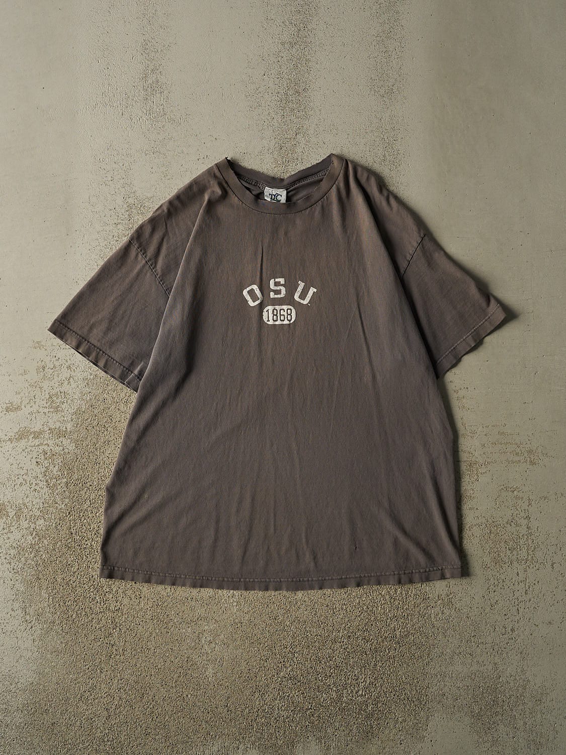 Vintage 90s Charcoal Grey Ohio State University Tee (XL/XXL)