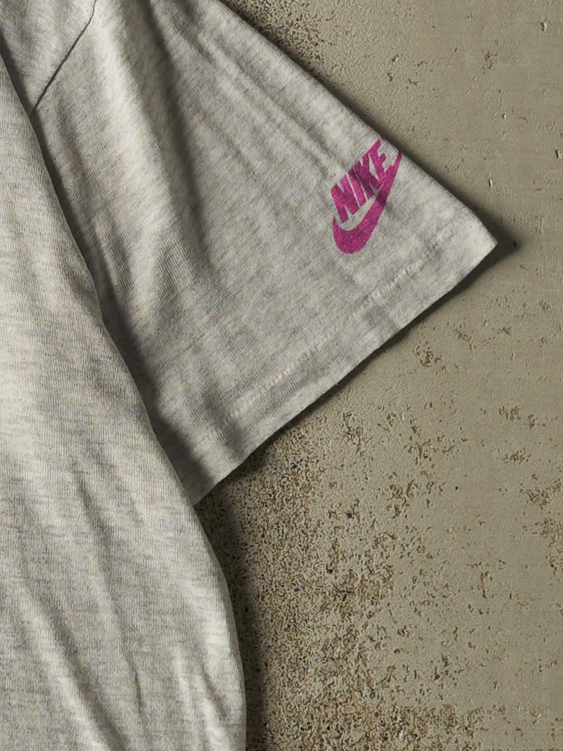 Vintage 93' Heather Grey Nike Bloomsday Running Art Tee (L)