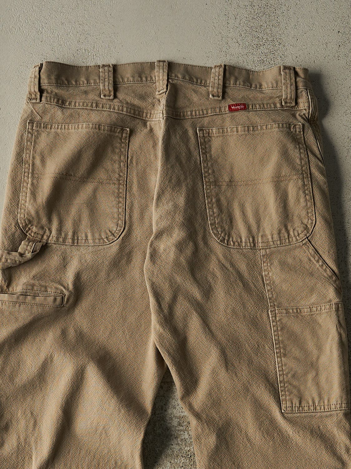 Vintage Y2K Beige Wrangler Carpenter Pants (34x29.5)