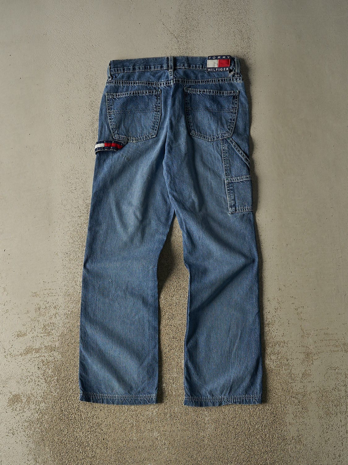 Vintage 90s Dark Wash Tommy Hilfiger Carpenter Jeans (29x29.5)